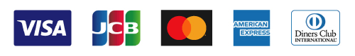 ご利用いただけるクレジットカードはVISA・JCB・MasterCard・AMERICAN EXPRESS・Diners Club