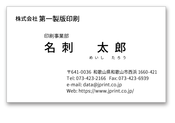 文字サイズの例
