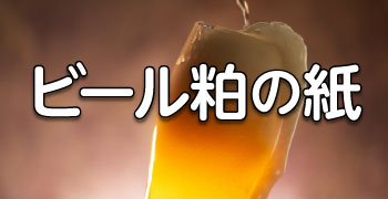 ビール粕の紙